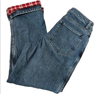 Women’s Duluth Trading Company Flannel Jeans 10x31